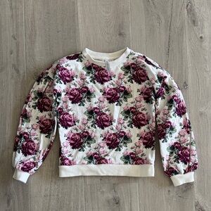 Janie and Jack Floral Print Girl’sSweatshirt